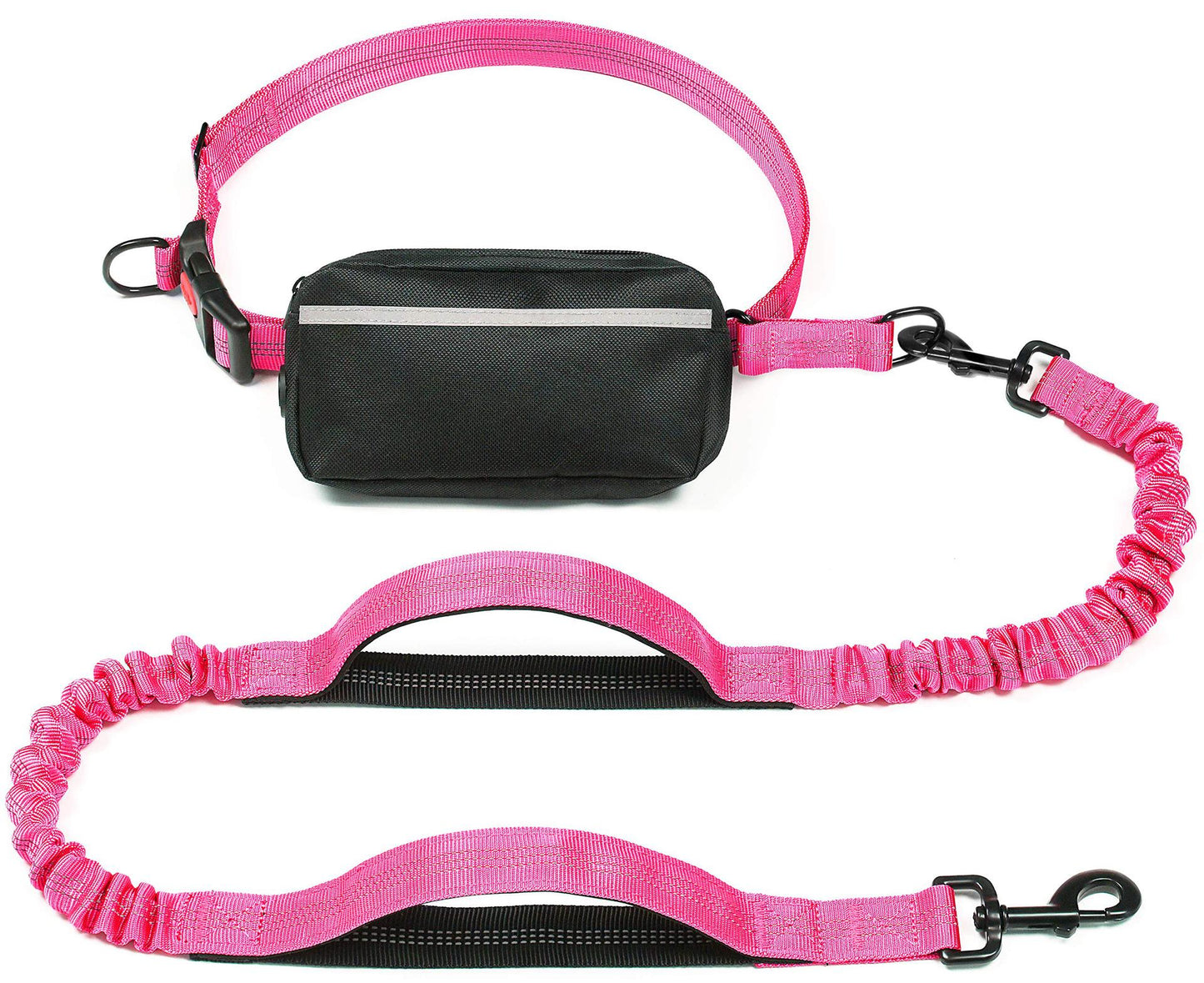 Pet Supplies Multi-functional Waist Pack Rope Reflective Sling Dog Hand Holding Rope Stretch Leash