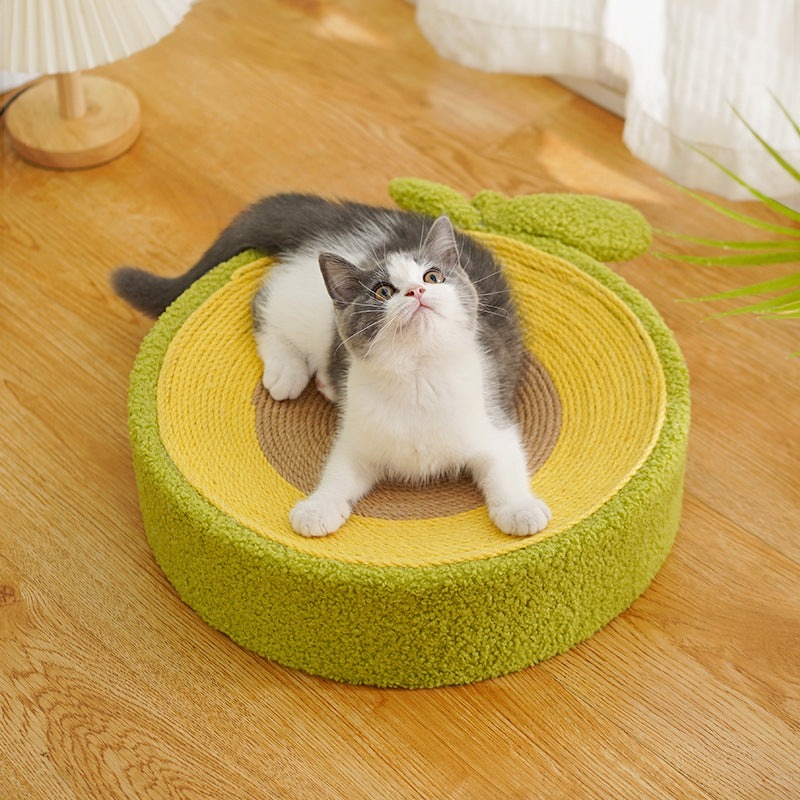 Avocado Cat Scratching Basin Grinding Scratching Rest Playing A Basin Three-purpose