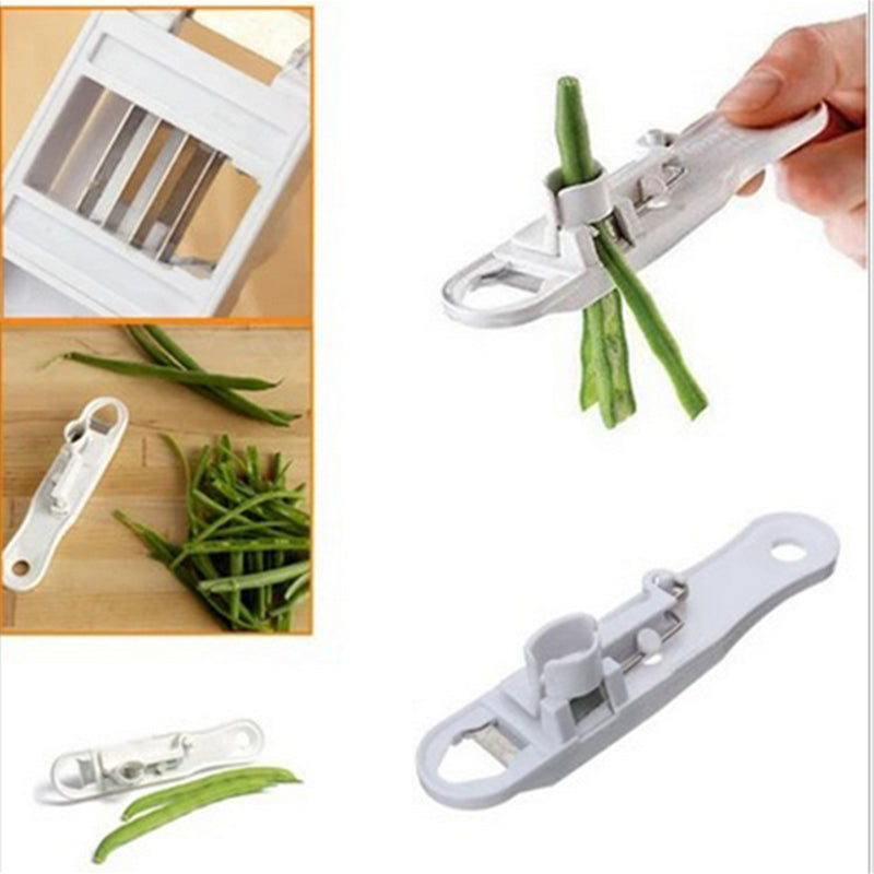 Green Bean Slicer Cutter Cut Fruit Vegetable Stringer Peeler Remover For Easy Kitchen Gadgets Cozinha Kitchen Accessories