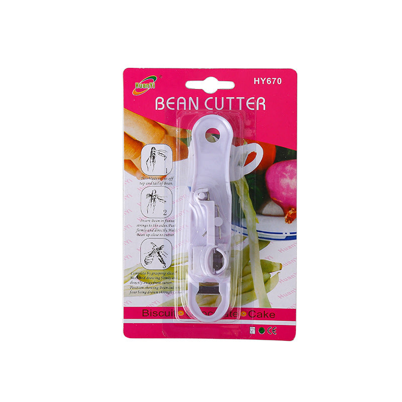 Green Bean Slicer Cutter Cut Fruit Vegetable Stringer Peeler Remover For Easy Kitchen Gadgets Cozinha Kitchen Accessories