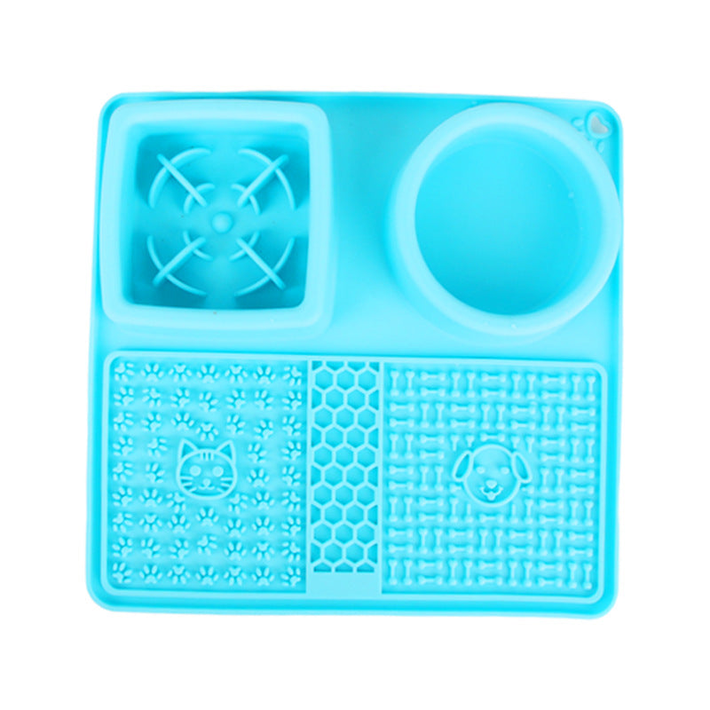 Silicone Multifunctional Pet Slow Feeding Bowl Licking Mat