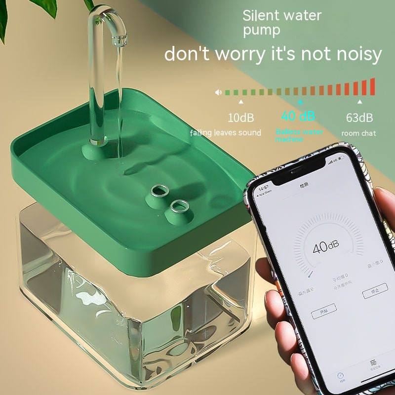 Cat Automatic Circulation Flow Mute Water Fountain Mouth Wet-proof Drinking Water Apparatus