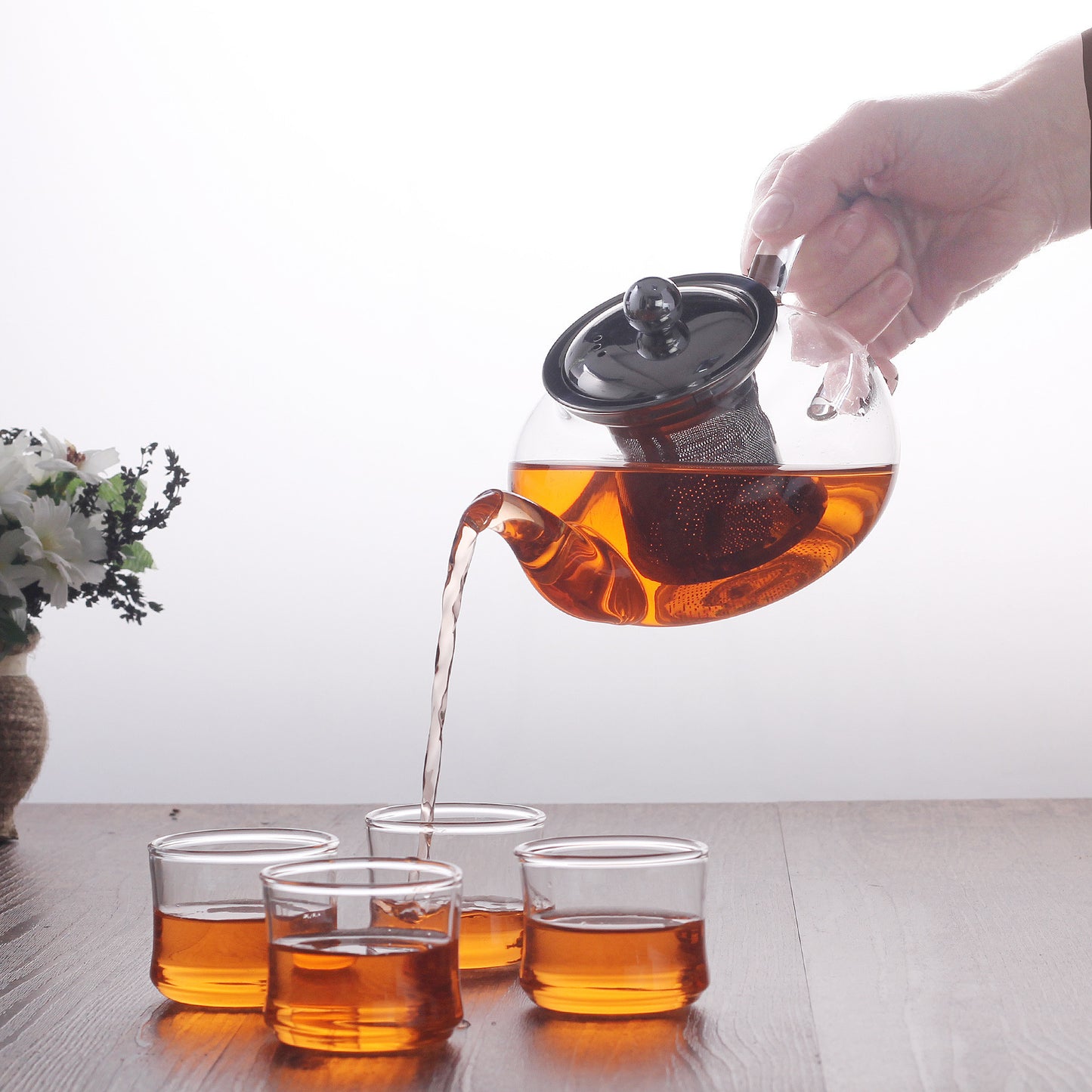 Thick Heat-resistant Transparent Glass Tea Tasting Cup Small Teacup