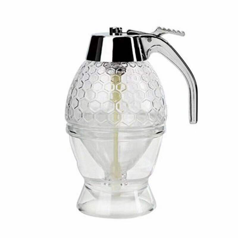 Squeeze Bottle Honey Jar Container Bee Drip Dispenser Kettle Storage Pot