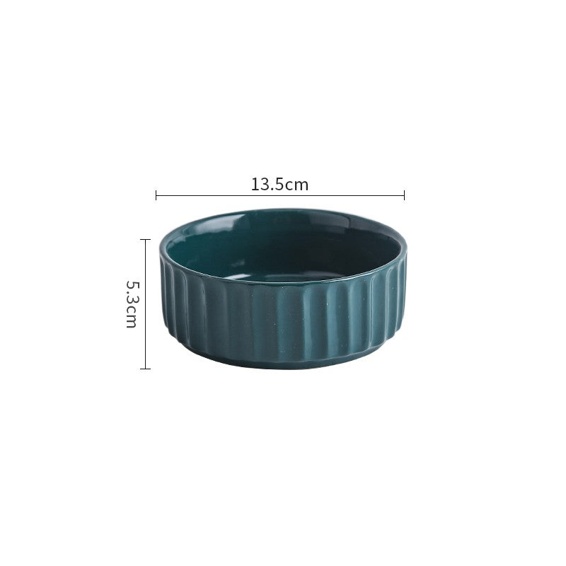 Ceramic Anti Overturning And Exquisite Protection Of Cervical Vertebrae Pet Bowl