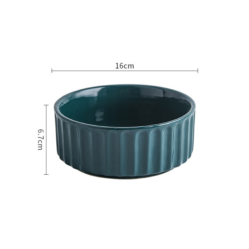 Ceramic Anti Overturning And Exquisite Protection Of Cervical Vertebrae Pet Bowl