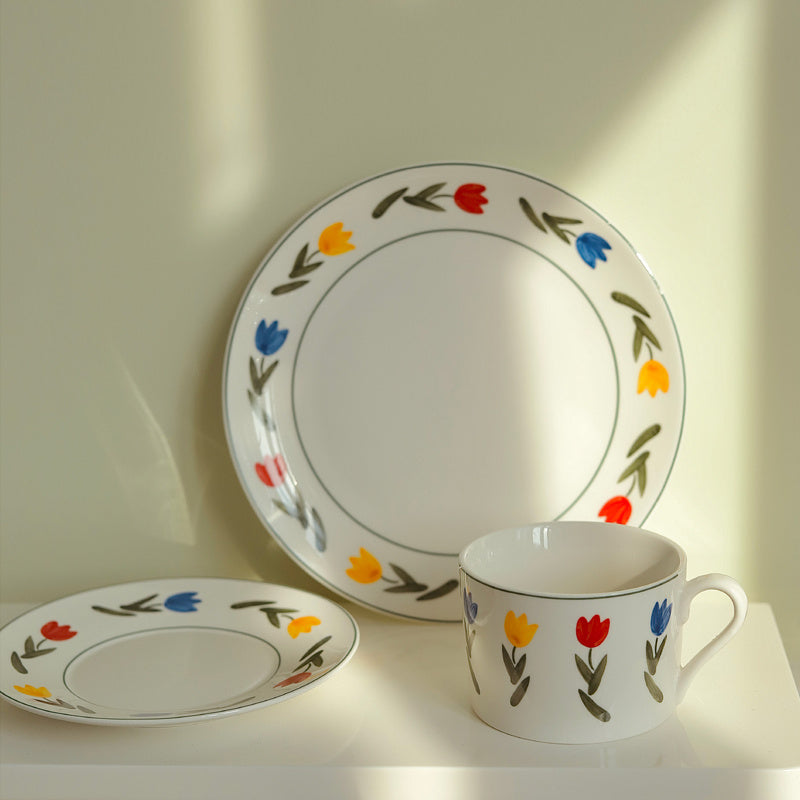 Ceramic Coffee Cup And Plate Are Retro And Lovely