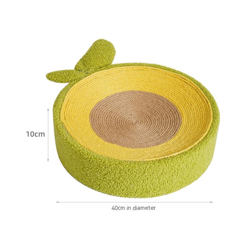 Avocado Cat Scratching Basin Grinding Scratching Rest Playing A Basin Three-purpose