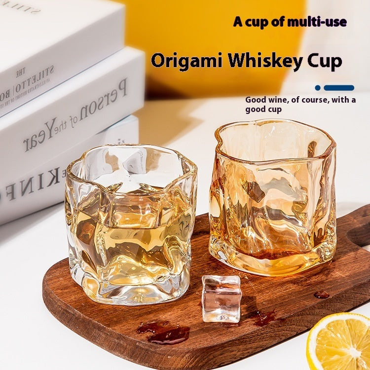 Light Luxury Whiskey Twisted Glass Style Drinking Cup Good-looking Color Glass Nordic Style Beer Steins