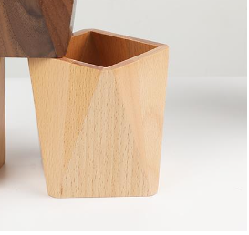 Wooden Pen Holder, Desk Top, Desk Storage Box, Stationery