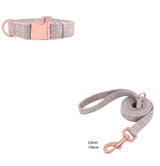 Pet Dog Collar Engraving Anti-Lost Traction Rope Supplies