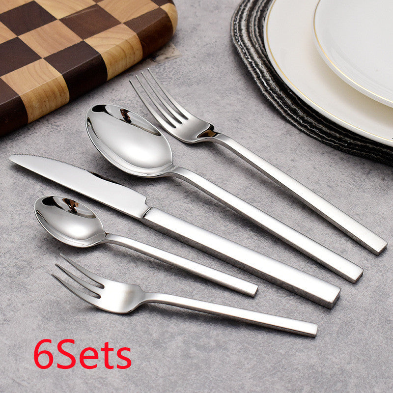 Stainless Steel Western Food Tableware Set Knife Fork And Spoon