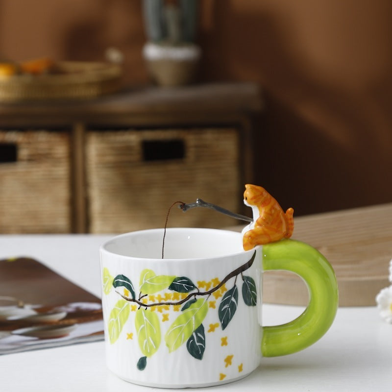 Cartoon Cute Pet Handmade Ceramic Cup