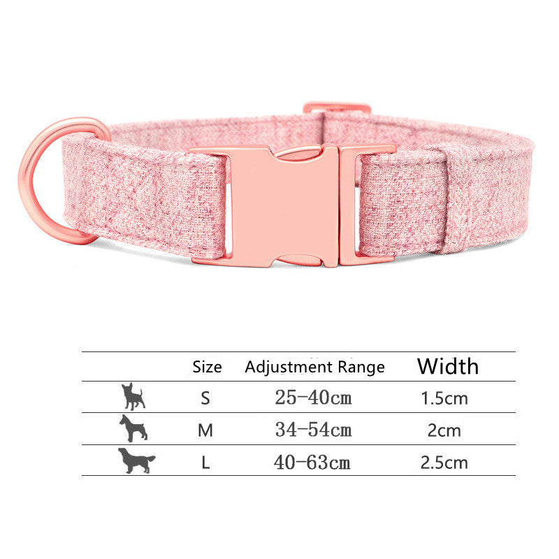 Pet Dog Collar Engraving Anti-Lost Traction Rope Supplies