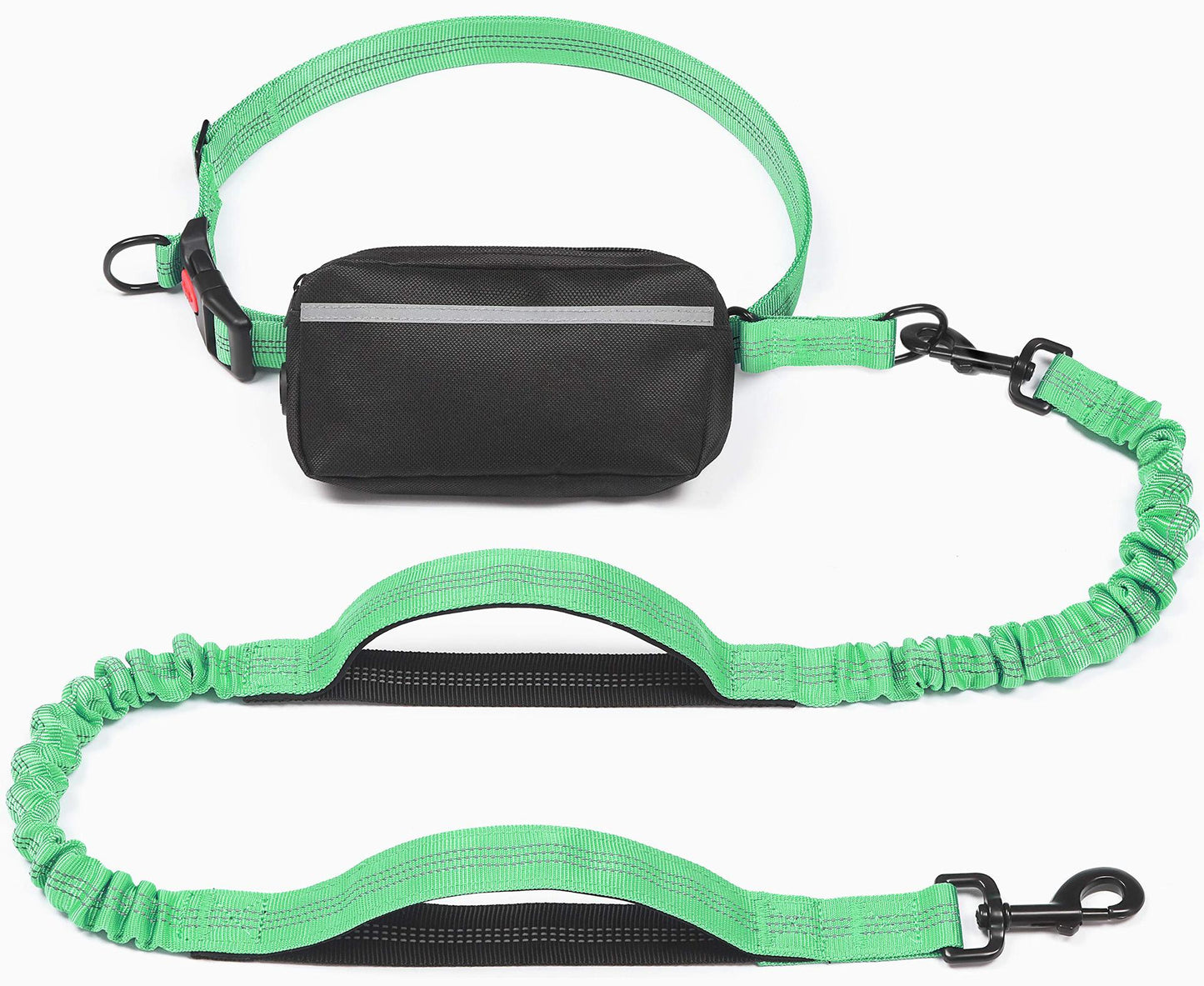 Pet Supplies Multi-functional Waist Pack Rope Reflective Sling Dog Hand Holding Rope Stretch Leash