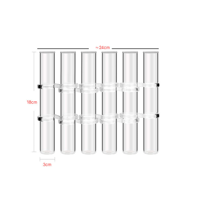 Test Tube Clear Glass Vase For Plant Bottle Flower Pot Hydroponic Container Decor Wedding Party Floral Hinged Flower Vases Home Decor