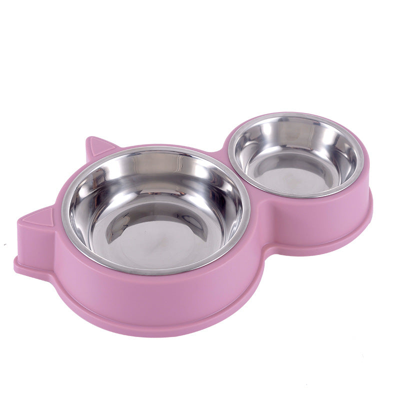 Dogs And Cats Anti-tumble Double Bowl Automatic Drinking Pet Supplies