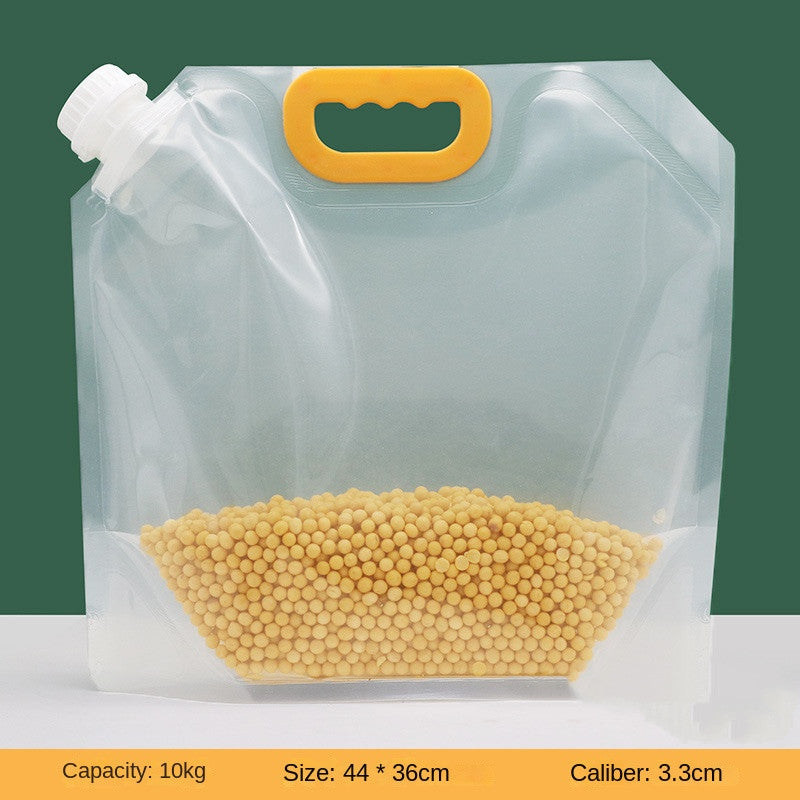 Kitchen Storage Bag Grain Moisture-proof Sealed Bag Insect-proof Transparent Portable Food-grade Transparent Storage Bag