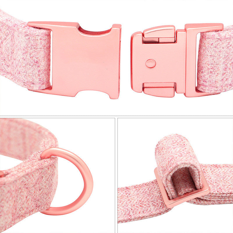 Pet Dog Collar Engraving Anti-Lost Traction Rope Supplies