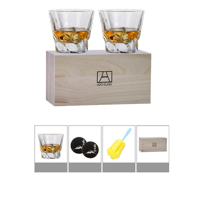 Wine Pair Cup Set Couples Original Wooden Box Gift