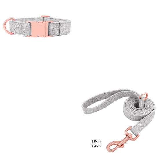 Pet Dog Collar Engraving Anti-Lost Traction Rope Supplies