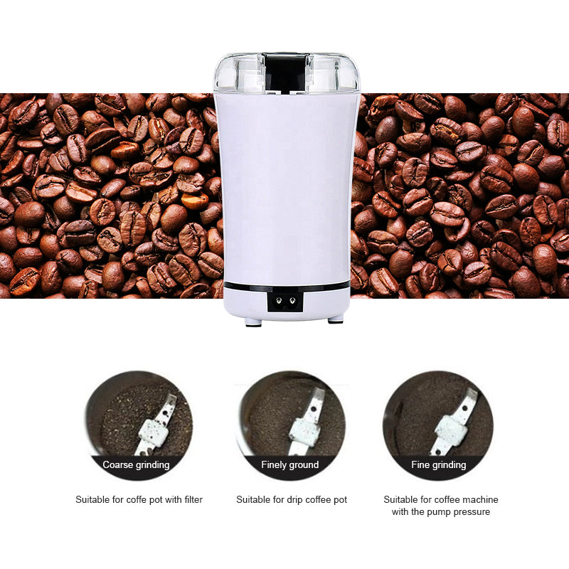 Portable Electric Coffee Bean Grinder Mill Kitchen Tool Herbs Salt Pepper Spices Nuts Grains Mini Medicine Flour Powder Crusher