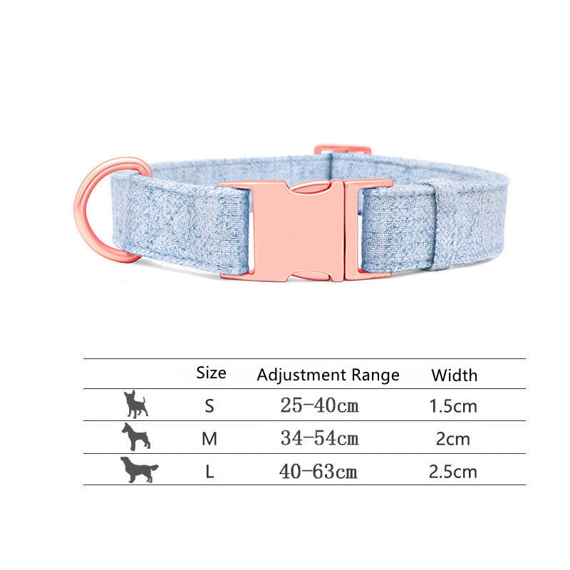 Pet Dog Collar Engraving Anti-Lost Traction Rope Supplies