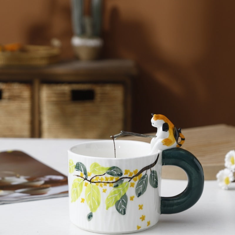 Cartoon Cute Pet Handmade Ceramic Cup