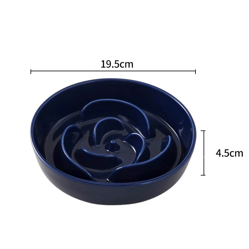 Slow Food Bowl Ceramic Medium And Large Dog Supplies