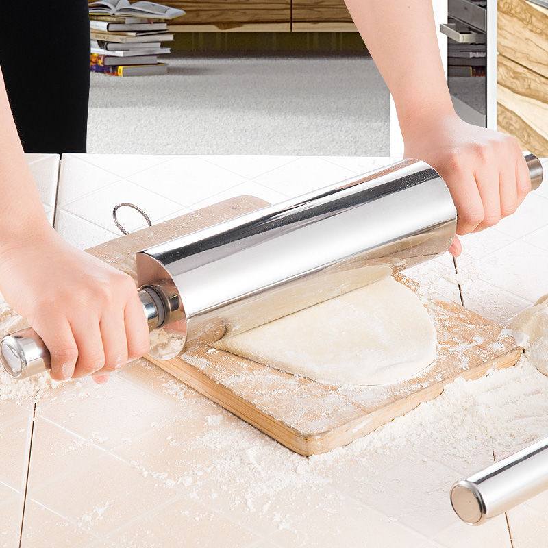 Household stainless steel flour stick rolling pin